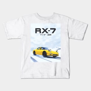 RX7 Yellow Kids T-Shirt